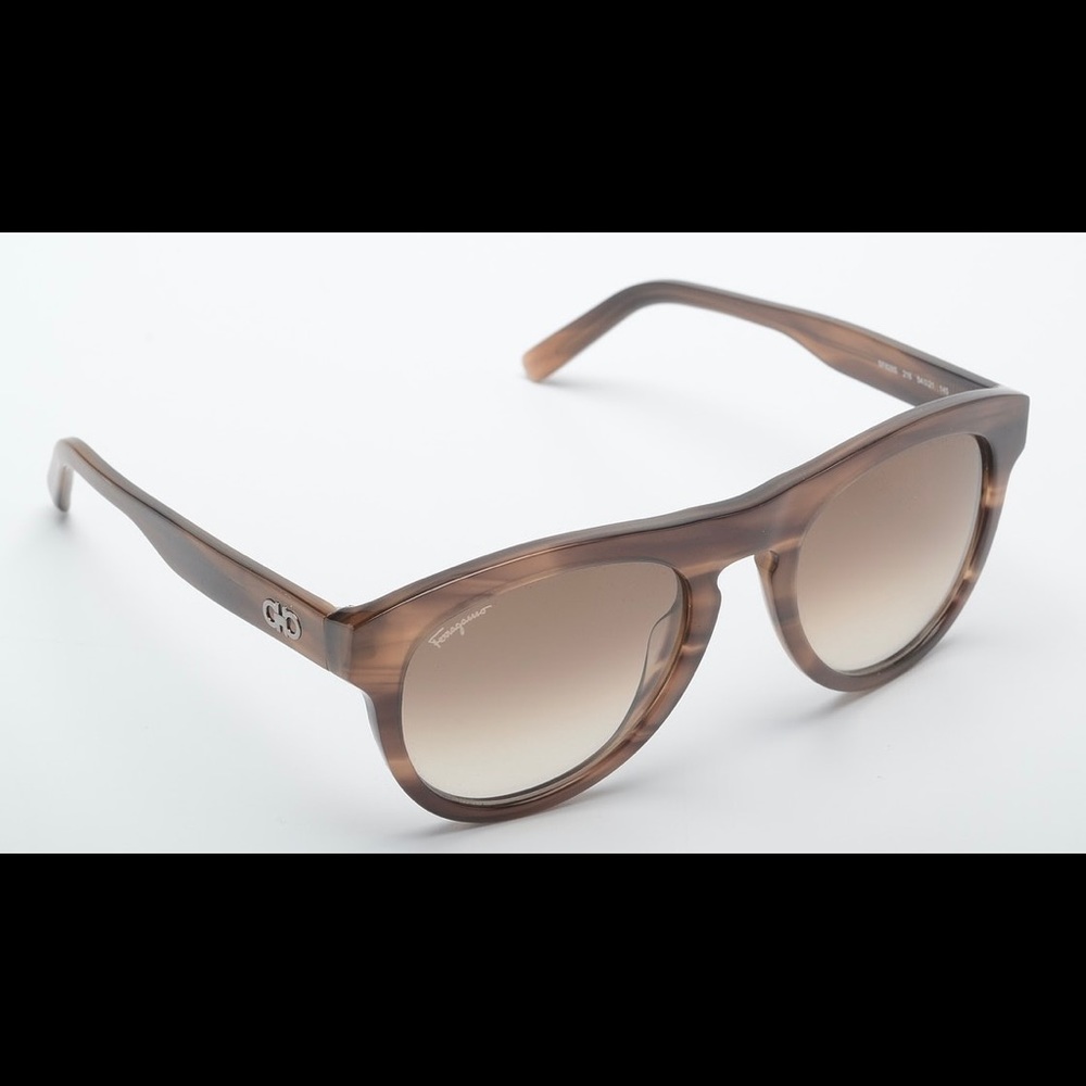 A pair of Salvatore Ferragamo sunglasses